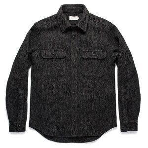 Taylor Stitch, The Summit Shirt in Heather Charcoal Waffle, 40-M